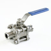 3PC BALL VALVE THREADED ENDS WITH ISO5211 MOUNTING PAD