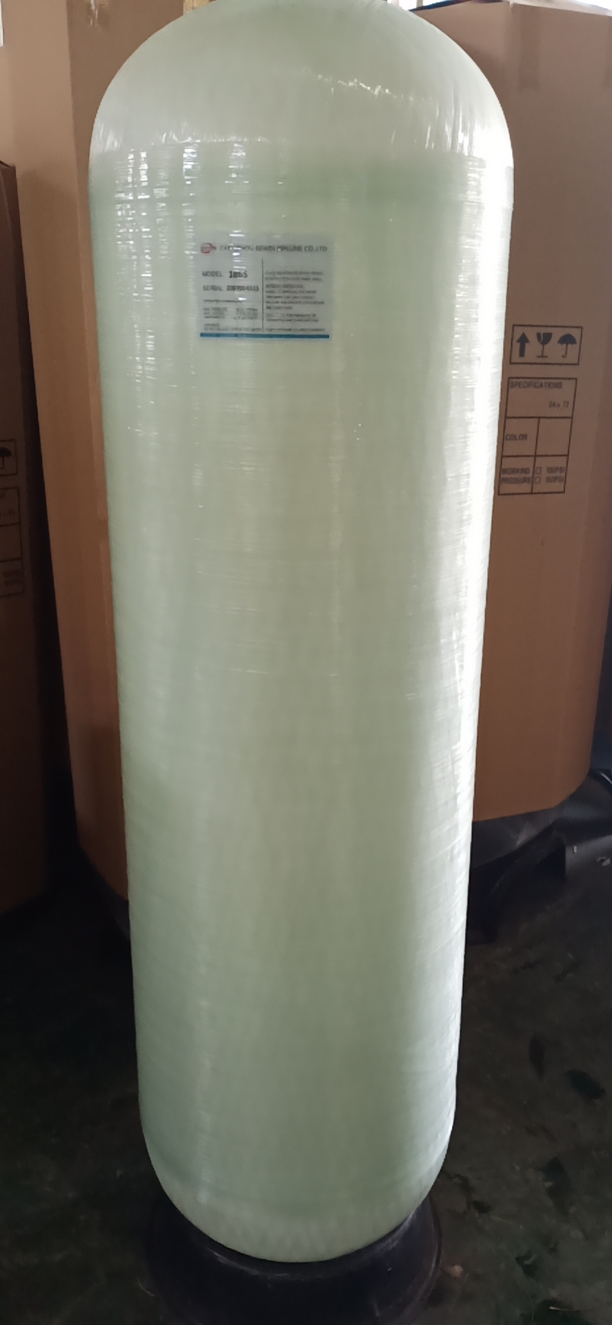 FRP Plastic fiberglass Pressure Resin softener Tank for Waste Water filter Treatment Equipment