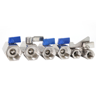 Stainless Steel Female Thread Mini Ball Valve with ISO5211