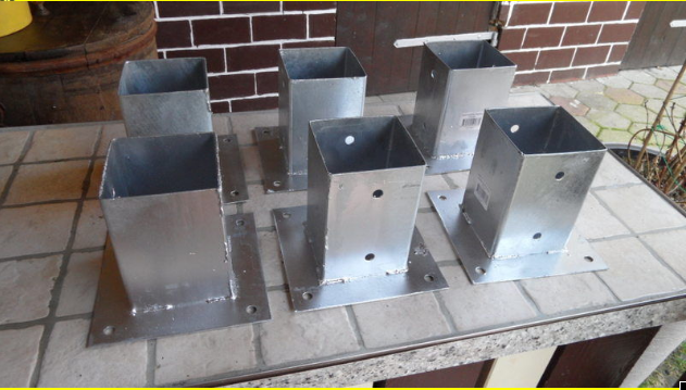 6X6 Post Anchor Brackets for Concrete Export Ground Spikes Ground