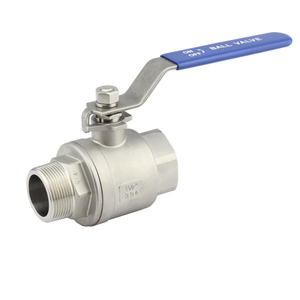 STAINLESS STEEL 2 PC BALL VALVE: FULL PORT 1" NPT