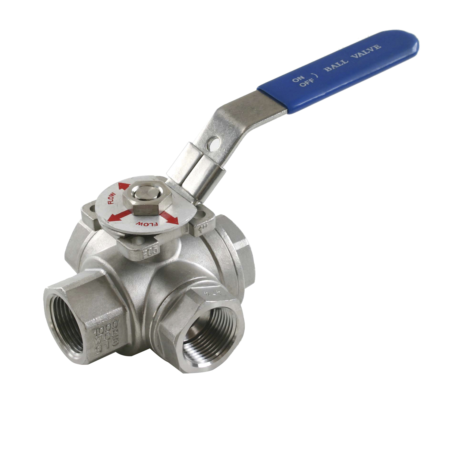 3Way Ball Valve With mounting Pad with ss316